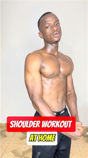 Build BIG Shoulders at Home (No Equipment!) 🔥#shoulder #fitness #homeworkout