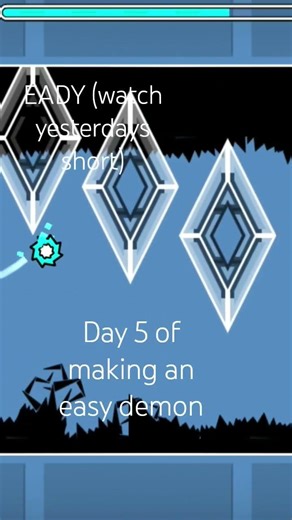 DAY 5 OF MAKING AN EADY DEMON #geometrydash #gdupdate #gd #gdscript #gdb #gdnative #gdsintegration