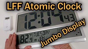 Watch LFF Atomic Wall Clock LWC215 4.5" Numbers Quick Review on Amazon Live