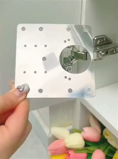 Stainless Steel Hinge Repair Panel for Kitchen Cabinets