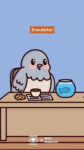 Corporate Translator: The Layoff Meeting 🐟 Original Video: Under Studio x Mike Mancusi #work #office #animation #mushroom #bird #fish #understudio | Under Studio