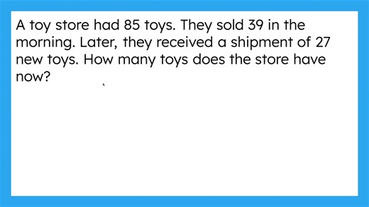 Addition and Subtraction Word Problems Practice Help Video 3