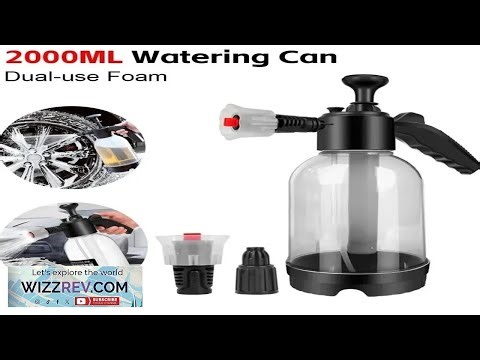 2L Foam Sprayer Car Wash Hand held Foam Watering Can Air Pressure Sprayer
