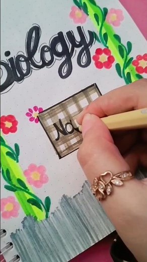 Creative DIY Front Page Idea 💡 || Biology ✨️ #frontpage #youtubeshorts