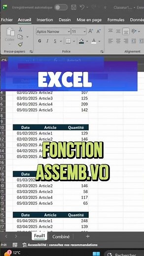 Excel : La Fonction ASSEMB.V Qui Change Tout