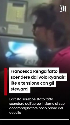 Francesco Renga fatto scendere dal volo Ryanair: lite e tensione con gli steward