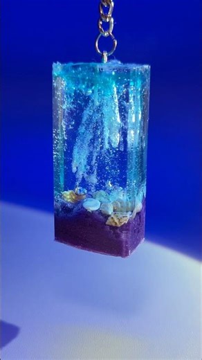 A Tiny Ocean Captured Inside Resin