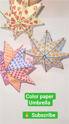 How to Make a DIY Paper Umbrella | Easy Step-by-Step Tutorial #diy #homemadepapercraft #craft #art