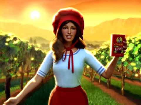 Sun-Maid Raisin Girl goes to Hollywood