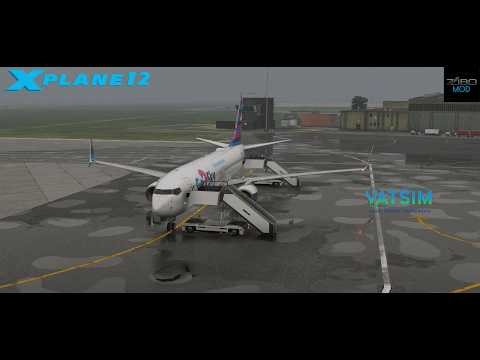 Turbulentny let z LKPR do LZKZ + FULL VATSIM ATC | ZIBO MOD 737 | X - Plane 12