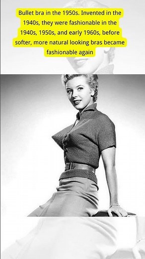 Bullet bra in the 1950s Invented in the 1940s, they were fashionable in the 1940s, 1950s, and early