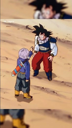 Goku meets Future Trunks #dragonball #goku #trunks