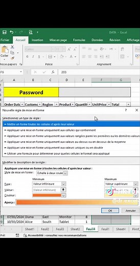 Excel Trick: Hide Data with a Password 🔒 @DR EXCEL #excel #exceltricks #dataanalytics #fyp