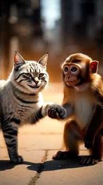 Poor Cat Vs Rich Monkey 😭🐒🙀