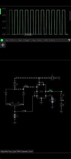 Adjustable Duty Cycle PWM Generator Circuit