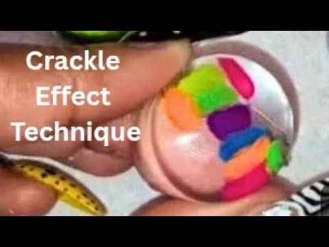 THE CRACKLE EFFECT TECHNIQUE WITH JELLY STAMPER| NAIL ART| BEGINNER FRIENDLY