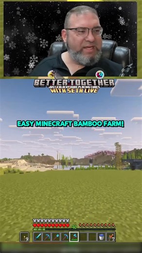 Seth Wright | Minecraft Bamboo Farm Tutorial: Easy & Efficient! #MinecraftTutorial #BambooFarm #MinecraftBuilds #Redstone #BetterTogetherWithSeth... | Instagram