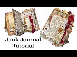 Recipe Junk Journal TUTORIAL for Beginners @VectoriaDesigns - Digital Kit | JJ#212