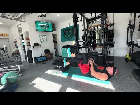 Single Leg Long Lever ISO Hold Glute Bridge (Weighted)