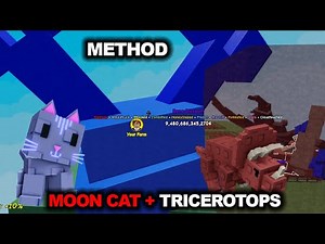 Moon Cat and Triceratops METHOD in Roblox Grow a Garden