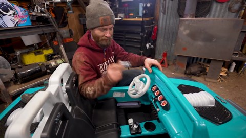 Overpowered go karts on ice