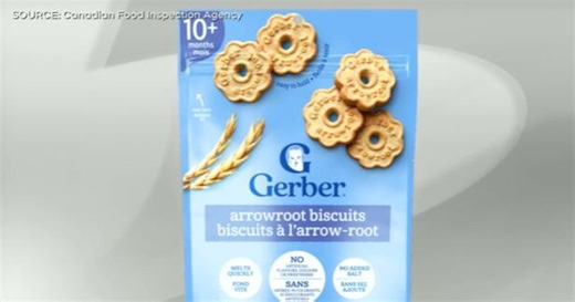 Gerber arrowroot cookies recalled over possible plastic, paper contamination