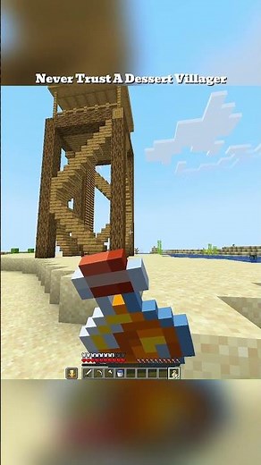 Never Trusting A Dessert Villager Ever Again #minecraft #gaming #relatable
