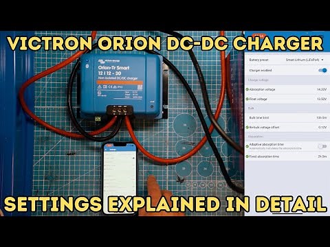 Victron Orion-Tr Smart DC-DC Charger settings explained in detail
