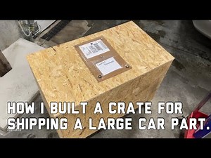 How To build a wooden crate for shipping an engine or transmission.