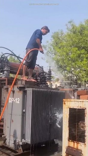 How Water Cools Massive Power Transformers | AC Electric #youtubeshorts #acelectric