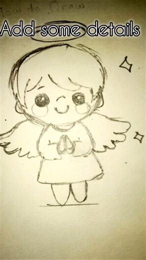 How To Draw a Angle ✨💫#art #tutorial #shorts #viralshorts