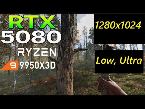 RUST 1280x1024 | Low , Ultra Settings | RTX 5080 | Ryzen 9 9950X3D |