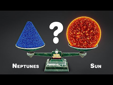 How Many Neptunes Equal the Sun? | Distance, Size & Axis Tilt Compared! 🌌☀️🌀