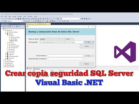 Crear Backup y Restaurar Base de datos SQL con Visual Basic .NET