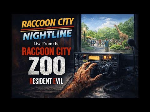 Resident Evil | Raccoon City Zoo Radio | Nightline Broadcast | 2 Hour Horror Ambience | Sleep • Focu