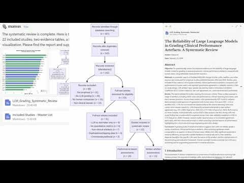 Agentic AI systematic Review Manus