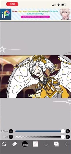 Lute Fan-design!!( this was only made for fun!) #hazbinhotel #art #idispaint