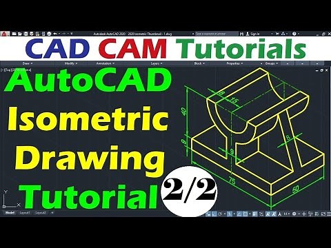 AutoCAD Isometric Drawing Practice - Part 2 of 2