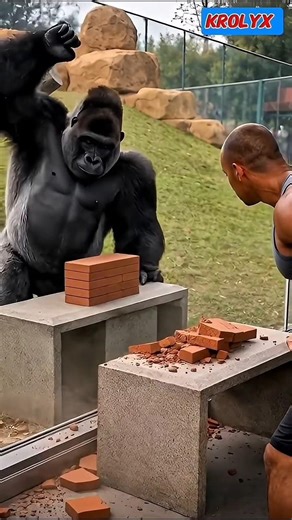 Gorilla vs Man – Pure Power on Display 🦍🔥
