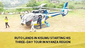 50K views · 1.2K reactions | Deputy President William Ruto lands at Susan Owiyo Arts Centre in Kisumu to start his three-day tour in the Nyanza Region by meeting youths before having another meeting with UDA coordinators at Ciala Resort. | The Star, Kenya | Facebook