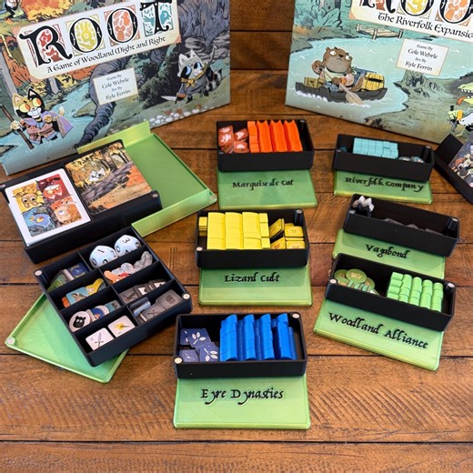 ROOT Board Game Organizer Insert: Base Game & Riverfolk Expansion - Etsy Canada