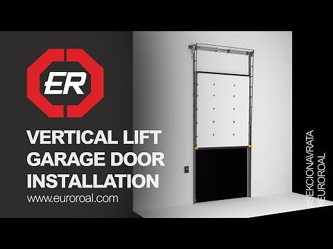 Vertical lift garage door installation