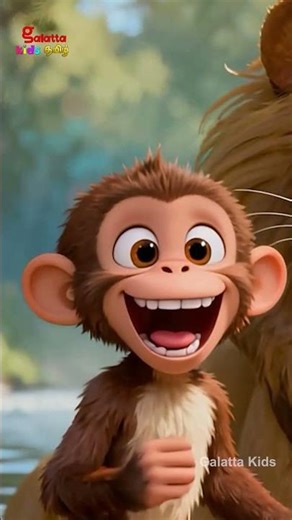 சிங்கமும் குரங்கும் பாடல் - Lion & Little Monkey Song | Tamil Nursery Rhymes for Kids | Shorts
