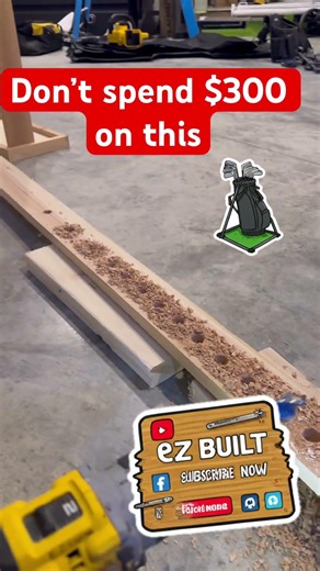 Don’t spend $300 on a golf rack…Build this instead (DIY $75) #diy #golf #homebuild #woodworking