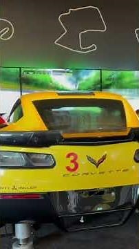 Driving in corvette C7.R at the national corvette museum