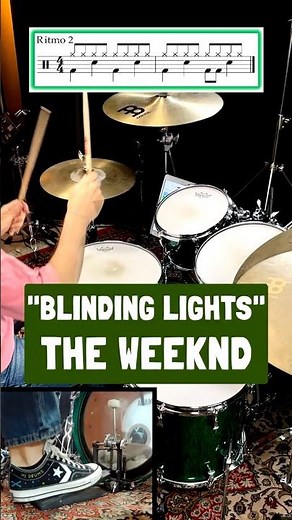 🥁Aprende a tocar "BLINDING LIGHTS" de The Weeknd #theweeknd #blindinglights #drumcover #drums