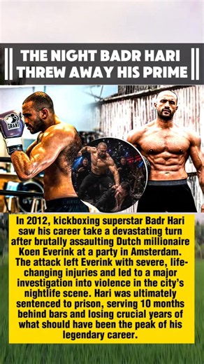 🥊KickBoxer Badr Hari story Kick Boxing #kickboxing #badrhari #boxing