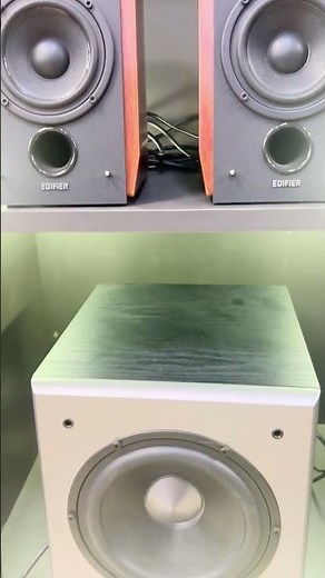 Edifier R1700Bt & T5 Subwoofer | #edifier #bookshelfspeaker #speaker #bass #music