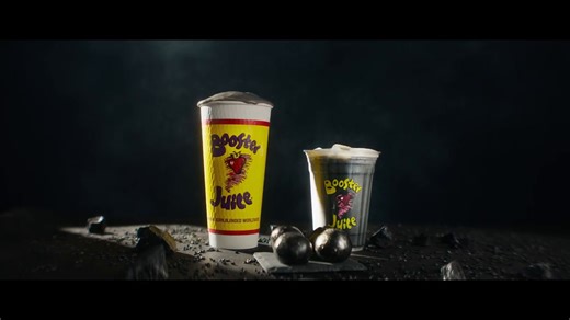 🔮Beware, you are about to enter the DARK SIDE of Booster Juice. ✨ Three NEW bold flavours made with Activated Charcoal have arrived. Try 'em if you dare. 🖤 🌑 Eclipse Smoothie: A bold blend of activated charcoal, chai, skim milk, bananas, cocoa, and vanilla frozen yogurt. 🌑 The Black Out Booster Mix'r: A marvelous mixture of chai, original oat beverage, activated charcoal, and fresh ginger juice, topped with brown sugar oat foam. 🌑 Midnight Booster Ball: A captivating combination of activate