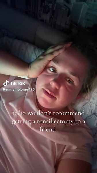 10/10 don’t recommend getting your tonsils removed #tonsillectomy #wouldntrecommend